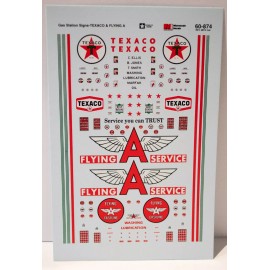 Microscale Decal #60-874 Gas Station Signs