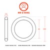 Mr O-Ring 322 Buna/Nitrile O-Ring, 90A Durometer, Black, 1-1/4" ID,