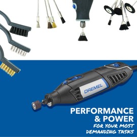 Dremel 4000-2/32 Variable Speed Rotary Tool Kit with 2 Attachments & 32 Accessories - High-Performance Rotary Tool Bundle with 160 Piece Accessory Kit, and Flex Shaft Attachment (3 Items)