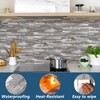 Yipscazo 40 Sheets Peel and Stick Stone Metal Backsplash, PVC