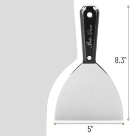 Bates- Putty Knife, 5 Inch, Carbon Steel, Flexible, Metal Scraper, Drywall Spackle Knife, Metal Paint Scraper Tool, Putty Knife Scraper, Wall Scraper, Metal Putty Knife, Drywall Putty Knife