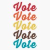 Vote Vintage Voter Election Sticker Bumper Sticker Vinyl Decal 5"