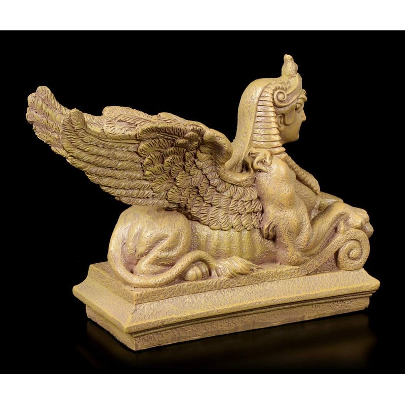Winged Sphinx Figurine - Ptolemaic | Decorative Figurine, Hand Painted