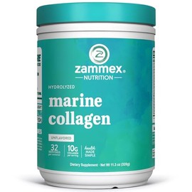 Zammex- Polvo de Péptidos de Colágeno Marino sin Sabor, Salvaje Capturado en de Colágeno de Peces, Apoya el Esquí Saludable, Zammex,...               