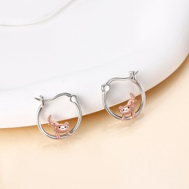 SHEAISRS Axolotl Earrings for Women 925 Sterling Silve Animal Hoop Earrings for Women Axolotl Jewelry for Women Teen