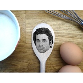 Dr Derek Shepherd Merch Gift Idea Image On A Wooden Spoon-Novelty Present McDreamy Grays Anatomy