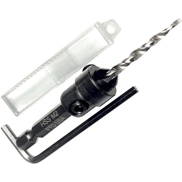 FTG USA Adjustable Wood Countersink Drill Bit #6 (9/64") with
