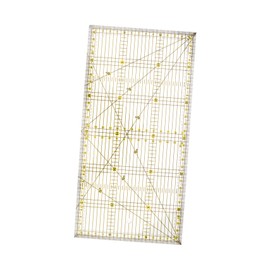 Hohopeti Patchwork Ruler Transparent Sewing Measuring Tool for Quilting Embroidery Craft Projects Accurate Scale with Hanging for Easy Storage