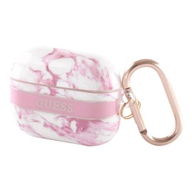 Guess GUAPHCHMAP Case for AirPods Pro Pink Marble Band Collection