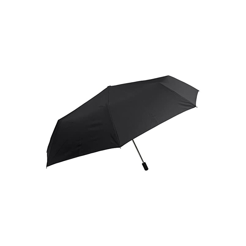 Nakatani Men's Folding Umbrella, Windproof, Black, Plain [423-028], Hand Opening,