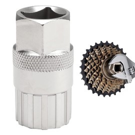 2Pcs For Shimano Cassette Removal Tool, Freewheel Lockring Remover for Shimano, Sunrace, Sram, Dnp 6/7/8/9/10/11 Speed, Carbon Steel Bottom Bracket Repair Tool for Mountain Bikes