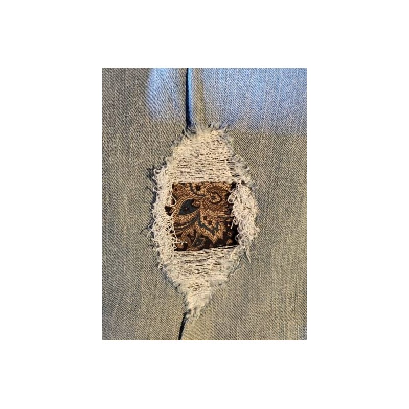 Inside-Out Paisley Four Pattern Iron On Patches