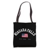 Niagara Falls NY Retro American Flag USA City Name Tote