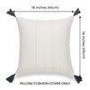 Hofdeco Neutral Decorative Throw Pillow Cover ONLY, for Couch, Sofa,