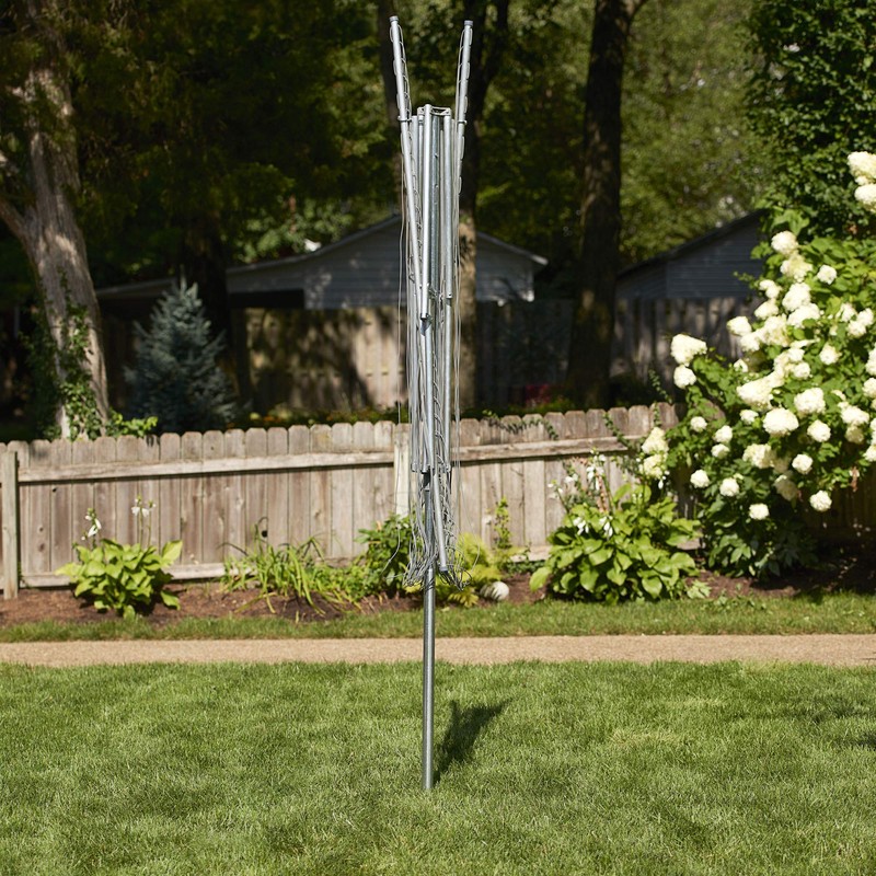 Household Essentials 17130-1 Rotary Outdoor Umbrella Drying Rack | Aluminum