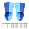 2pcs Swim Fins 2 Colour Blue Silicone Anti Slip Swimming