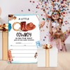 UDNADKEX Baby Shower Invitations for Cowboy with Envelopes, Western Invites
