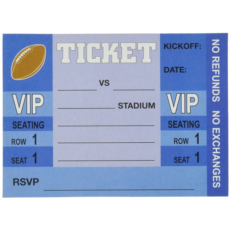 Beistle Game Day Football Invitations