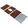 Mont Alpi MAFP Flat Packed Portable Outdoor Fire Pit Square