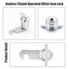 Qjaiune Thumb Operated Offset Cam Lock 3/4 Inch Cylinder &