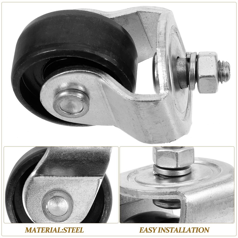 HEMOTON 2pcs Jack Front Wheel Wheels for Garage Horizontal Jack