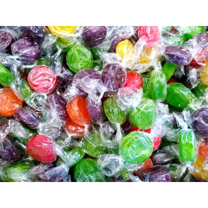 Assorted Fruit Buttons - 2 lbs of Bulk Individually Wrapped