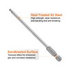 sourcing map Ball End Hex Screwdriver Bit 3mm (H3.0) Tip