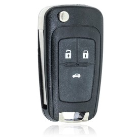 3 Button Replacement Remote Flip Key Fob Case Shell Fix For Compatible with OPEL VAUXHALL Astra J Orlando Cruze Aveo Captiva Insignia Meriva Zafira Buick Spark