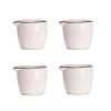 CHOOLD Colorful Mini Ceramic Milk Creamer Jug, Coffee/Milk/Sauce Pitcher 4Pcs