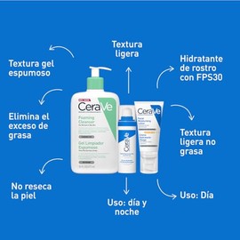 CeraVe Rutina facial: Limpia, hidrata y protege tu piel