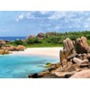 CALVENDO Puzzle Beach Bay on La Digue 1000 Pieces Puzzle
