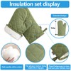 Oven Mitts and Pot Holders 4 pcs Set,High Heat Resistant