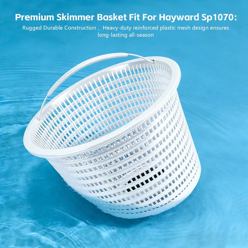 WENTIYA 8" Weighted Skimmer Basket Replacement for SP1070 U-3 B-9