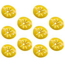 VIDSTW Pack of 10 Fake Wasp Nest, Wasp Trap, Can Be Made Yourself, Bee Trap, Flower Design, for Outdoor Use or Well Ventilated Areas (Yellow)