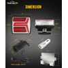 Partsam LED Wireless Trailer Lights Kit Magnetic Towing Tail Lights