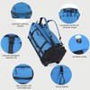 Rolling Duffle Bag with Wheels,86L 30”Folding Duffle Backpack with 2