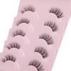 Ruairie False Eyelashes Natural Half Lashes With Clear Band 5