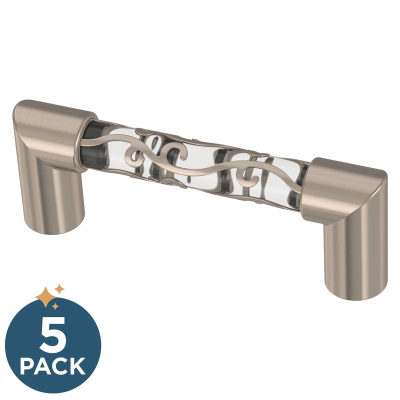 Franklin Brass Crystal Lace (5-Pack) Cabinet Handles 3' Hole Center
