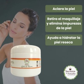 Crema Leche De Burra 4 Oz - Aclara E Hidrata La Piel Seca Seca Día/noche