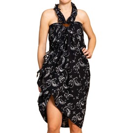 PANASIAM Sarong B900 Black Bird, L, B900 Black Bird