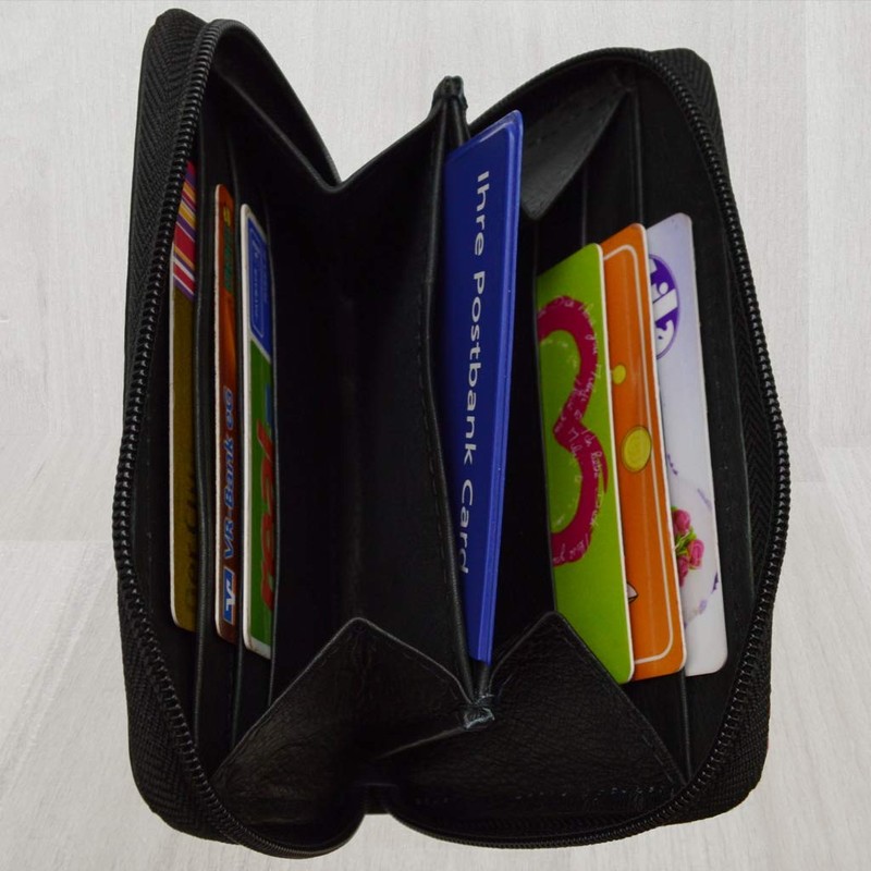 flevado Slim Small Lightweight Women's Leather Purse Practical Handy Design