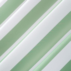 No. 918 Reagan Cabana Stripe Semi-Sheer Grommet Curtain Panel, 54" x 84", Spa Green