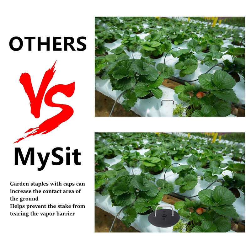 MySit Weed Fabric Staples, 6 inch Landscape Fabric Pins Garden
