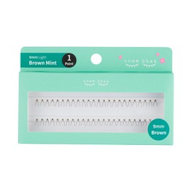 CCAMBBAK Original Light/Thick Eyelashes (9mm (Brown), 1Point)