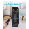BLACK+DECKER Oscillating Ceramic Desktop Heater with Remote with Adjustable Thermostat,