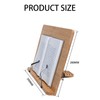 HIOFCSIR Bamboo Book Stand, Adjustable Book Holder with Page Holder
