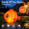 Cootway Floating Pool Lights Solar Powered, 16'' Inflatable Waterproof Clownfish