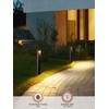 LEONLITE Low Voltage Landscape Lights 5CCT, 5W Anti-Glare LED Pathway