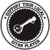 CafePress Support Sitar Player Oval Sticker (10 Pk) Oval Car
