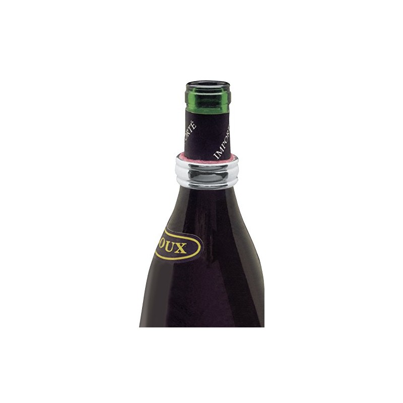 Fackelmann Wine Tropfenstopper Ring Chrome-Plated Brass